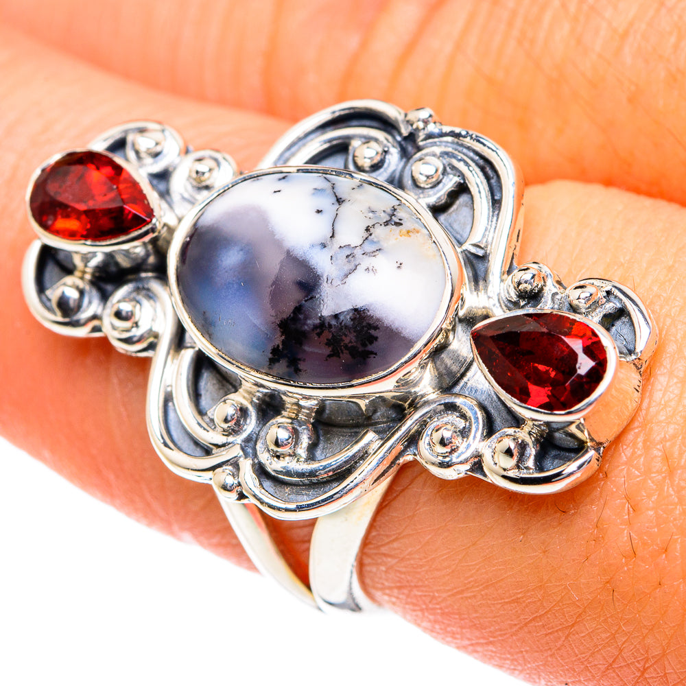 Dendritic Opal Rings handcrafted by Anasilvercos - RING81797