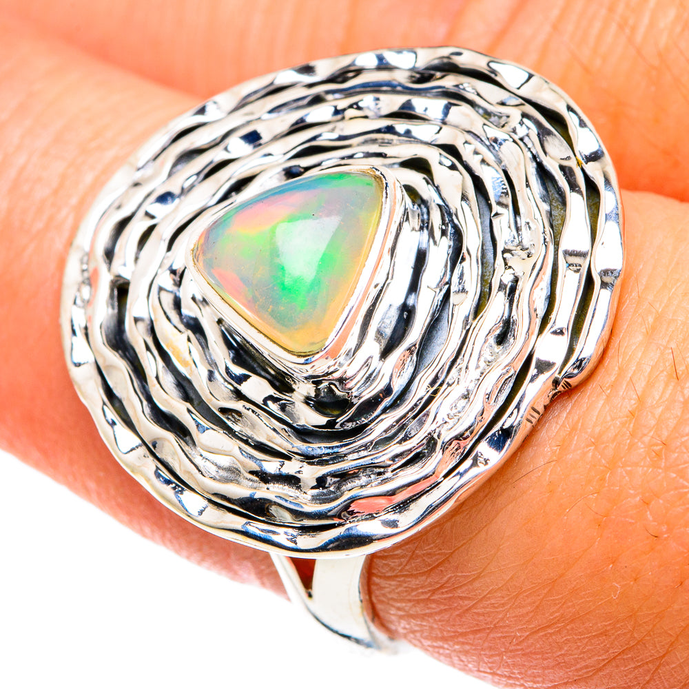 Ethiopian Opal Rings handcrafted by Anasilvercos - RING81802