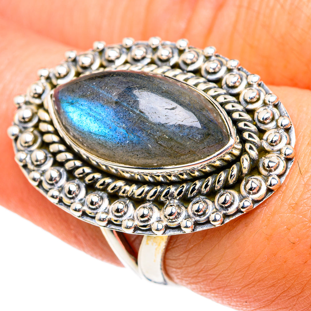 Labradorite Rings handcrafted by Anasilvercos - RING81809