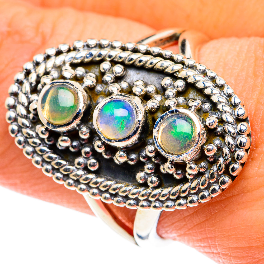 Ethiopian Opal Rings handcrafted by Anasilvercos - RING81838
