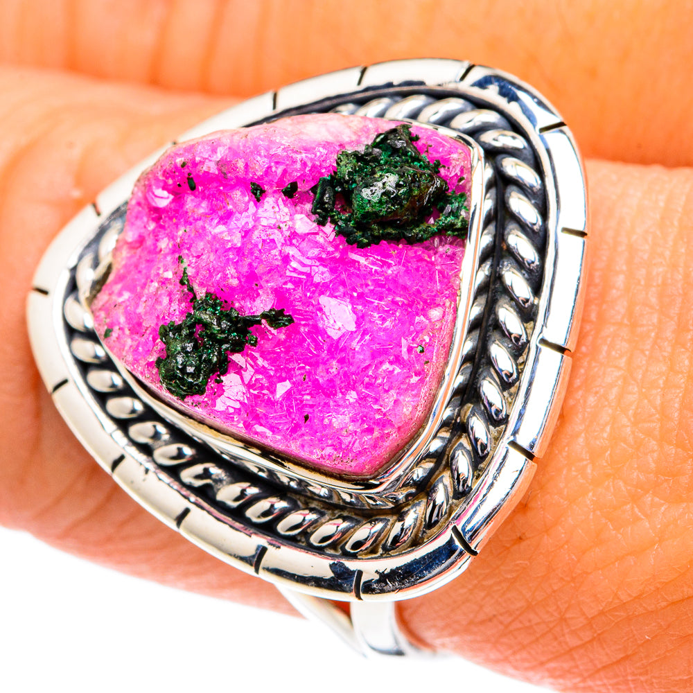 Cobalto Calcite Druzy Rings handcrafted by Anasilvercos - RING81860