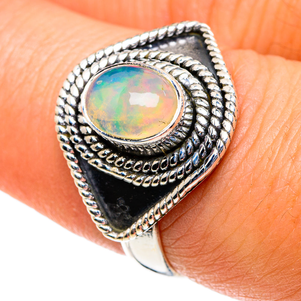 Ethiopian Opal Rings handcrafted by Anasilvercos - RING81876
