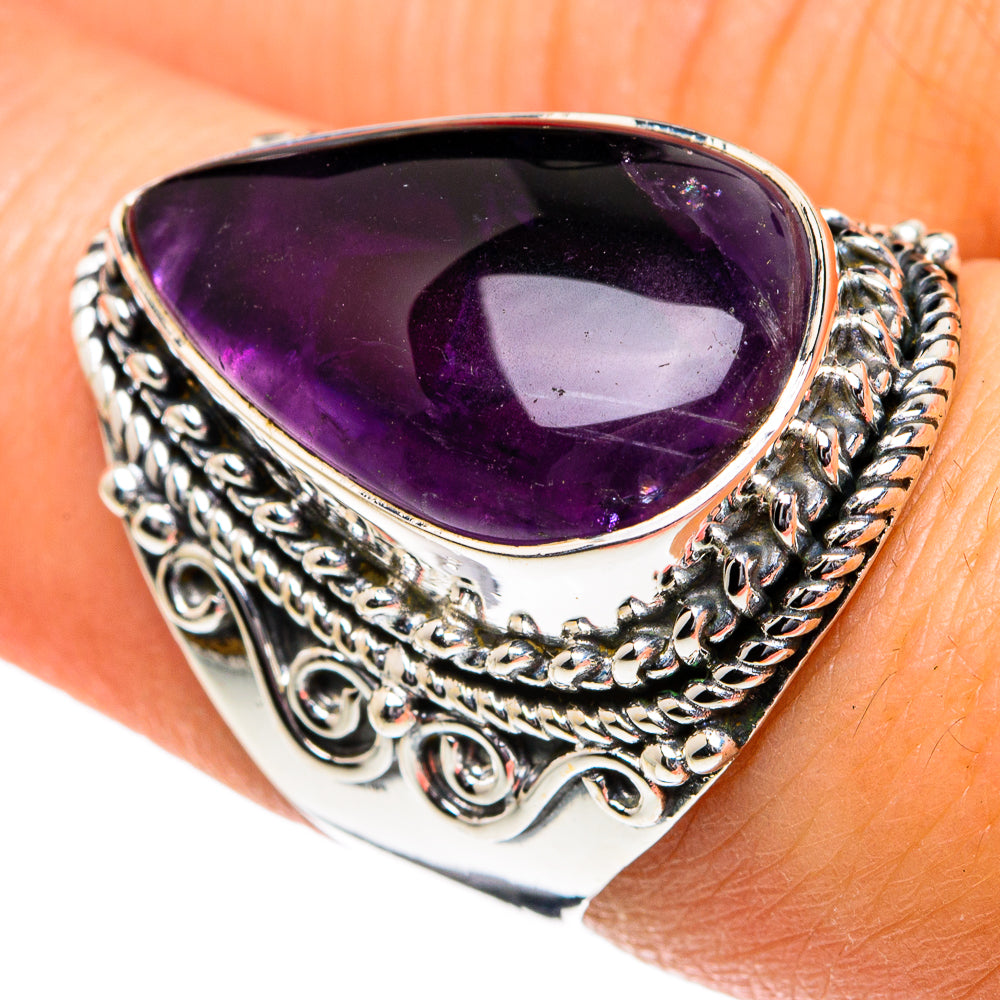 Amethyst Rings handcrafted by Anasilvercos - RING81901
