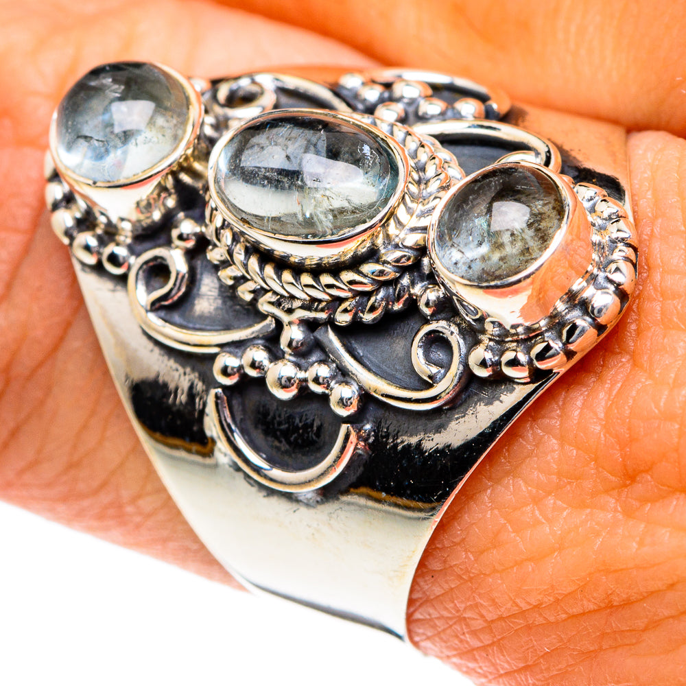 Aquamarine Rings handcrafted by Anasilvercos - RING81916