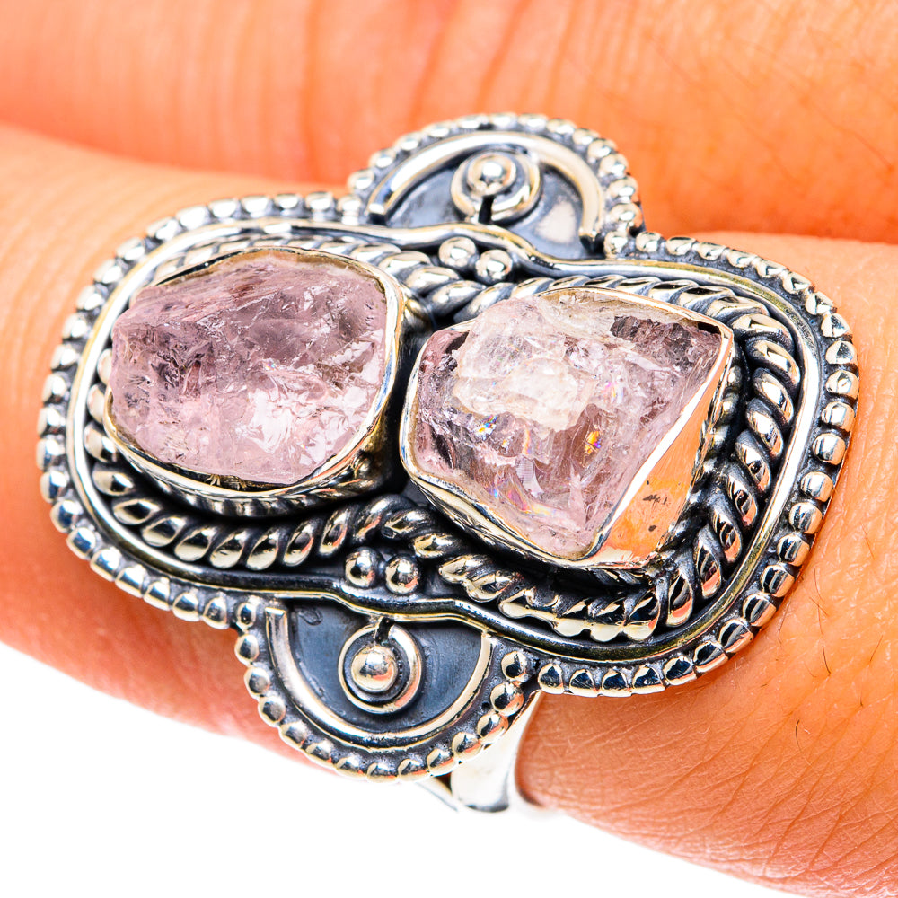 Rose Quartz Rings handcrafted by Anasilvercos - RING81960