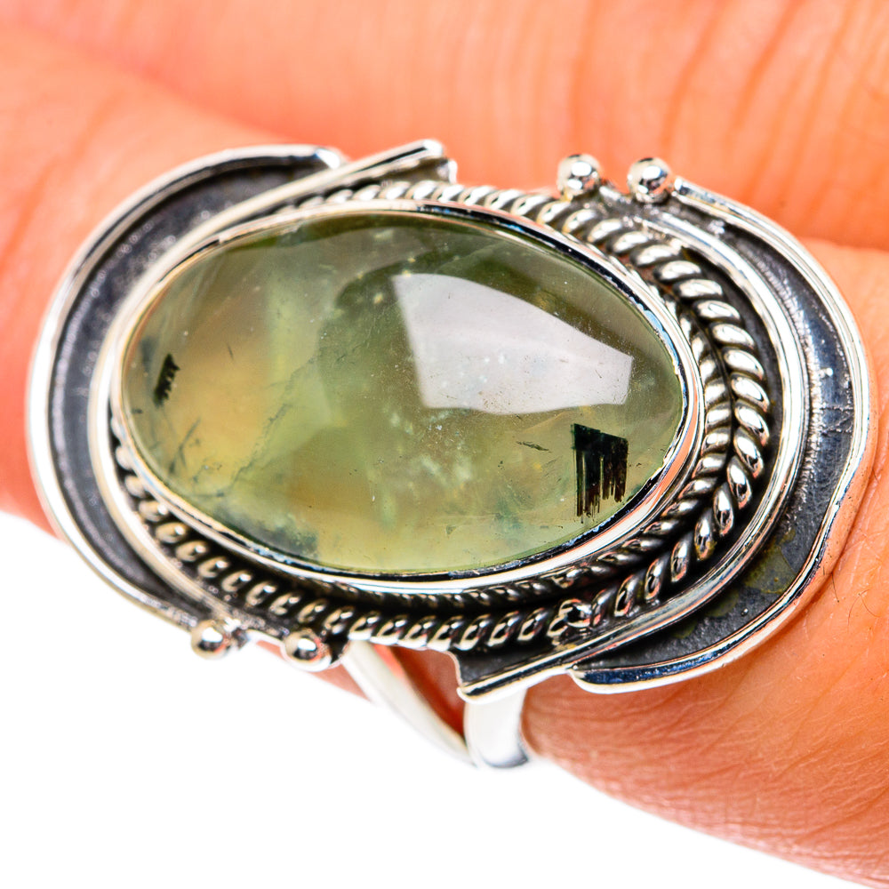 Prehnite Rings handcrafted by Anasilvercos - RING82002