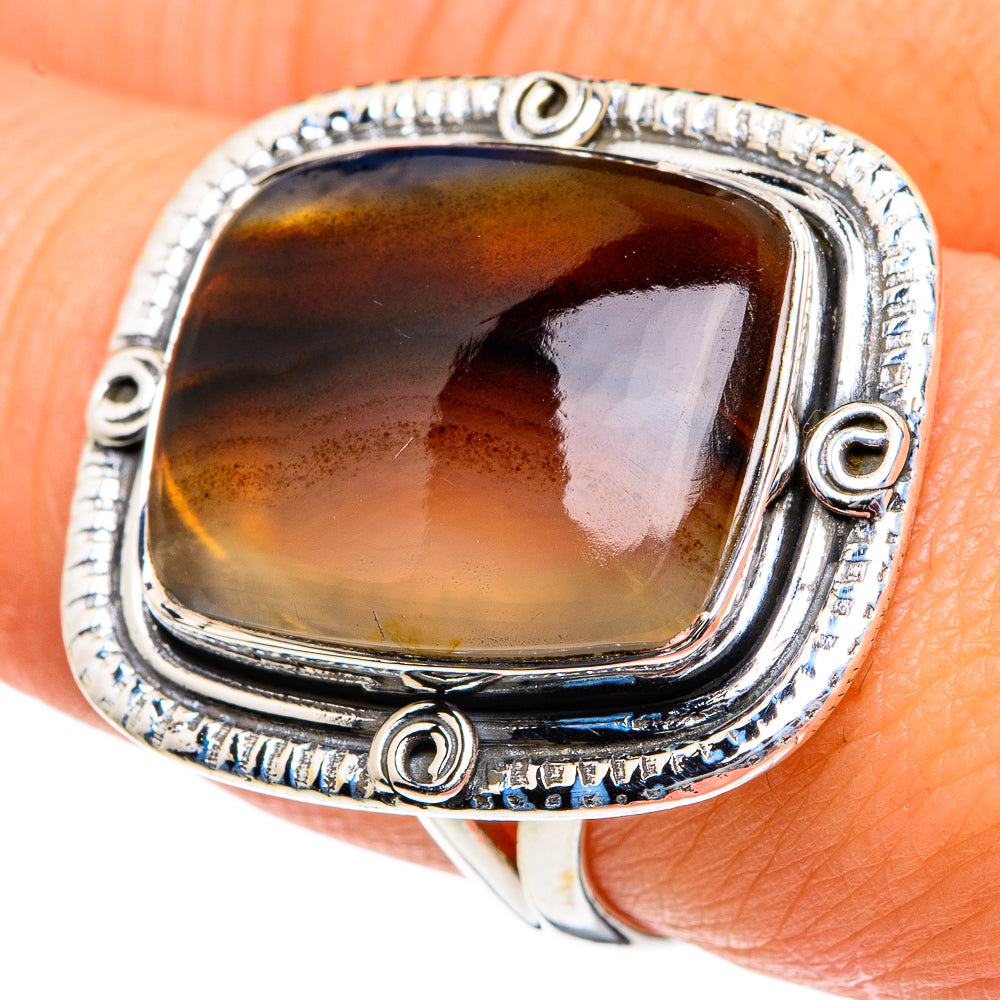 Montana Agate Rings handcrafted by Anasilvercos - RING82005