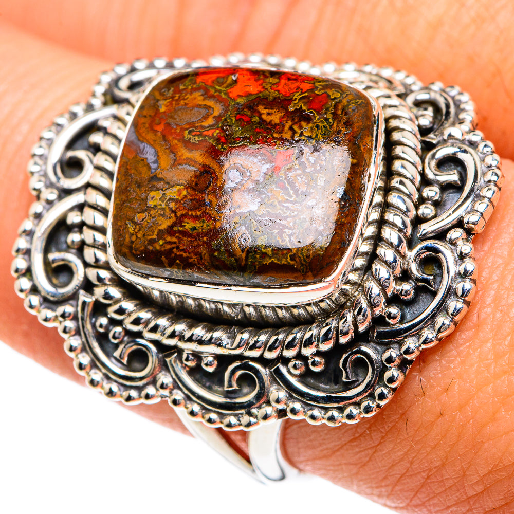 Moroccan Agate Rings handcrafted by Anasilvercos - RING82007