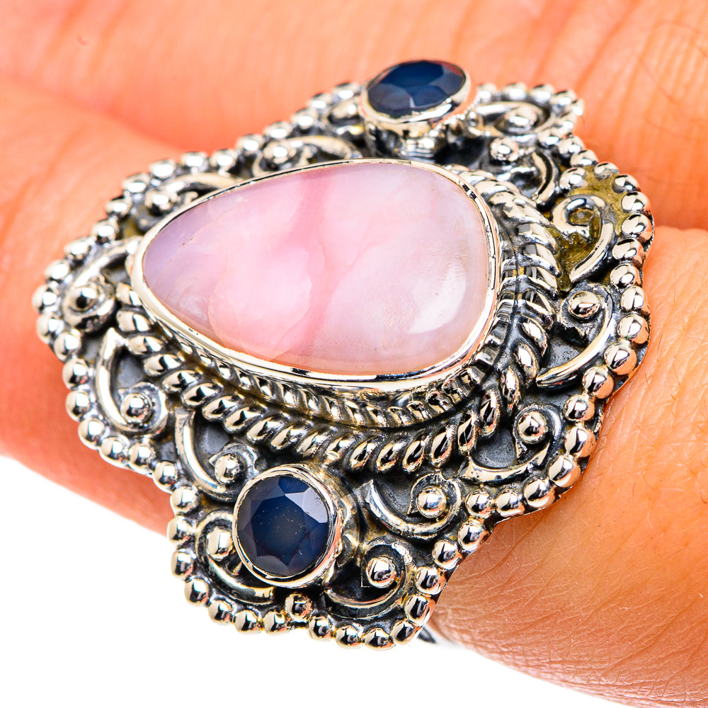 Pink Opal Rings handcrafted by Anasilvercos - RING82011