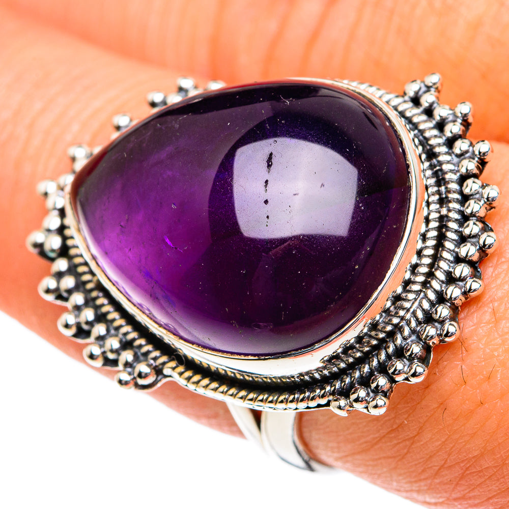 Amethyst Rings handcrafted by Anasilvercos - RING82013