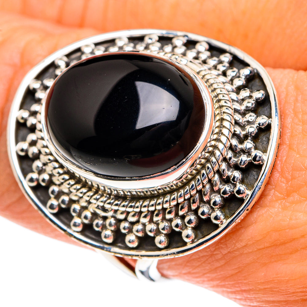 Black Onyx Rings handcrafted by Anasilvercos - RING82019