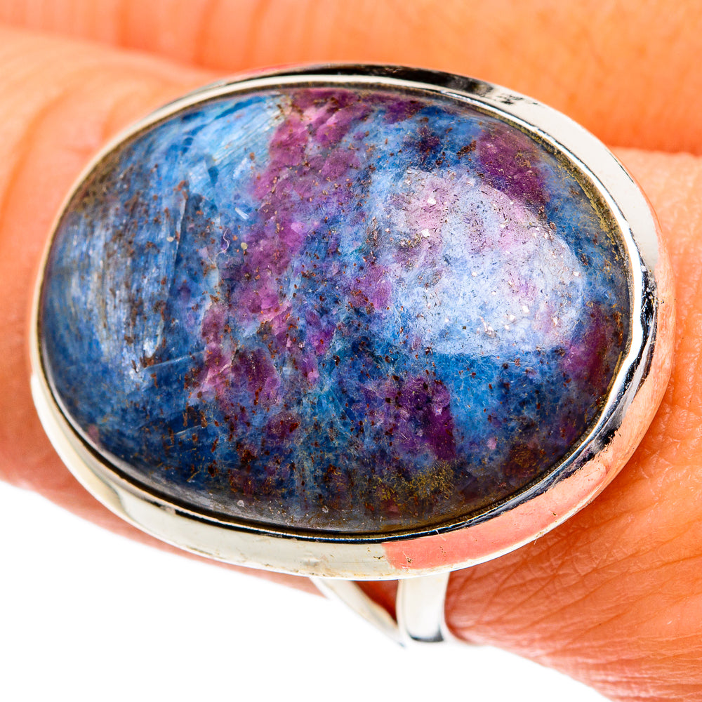 Ruby Fuchsite Rings handcrafted by Anasilvercos - RING82027