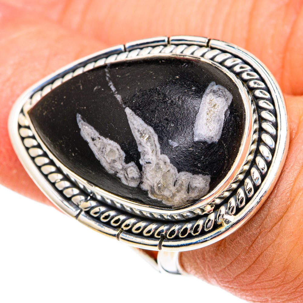 Chrysanthemum Stone Rings handcrafted by Anasilvercos - RING82050