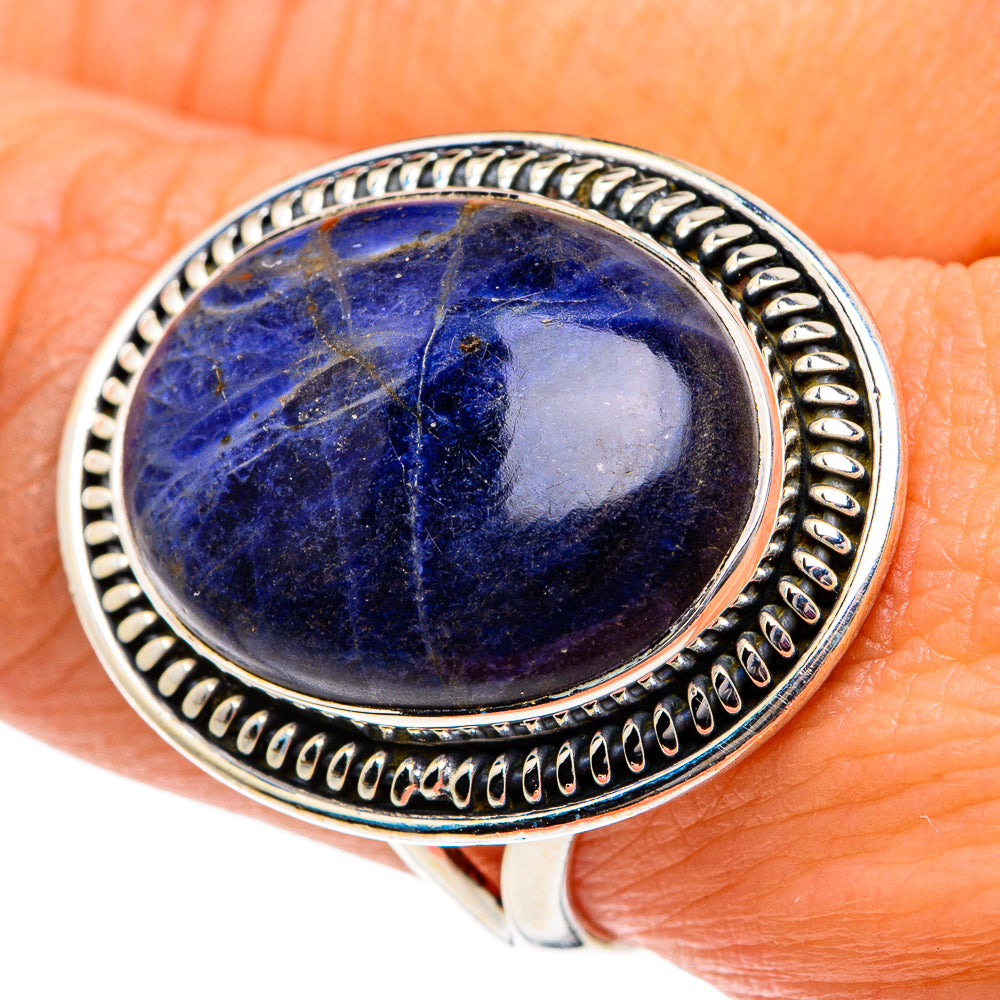 Sodalite Rings handcrafted by Anasilvercos - RING82055