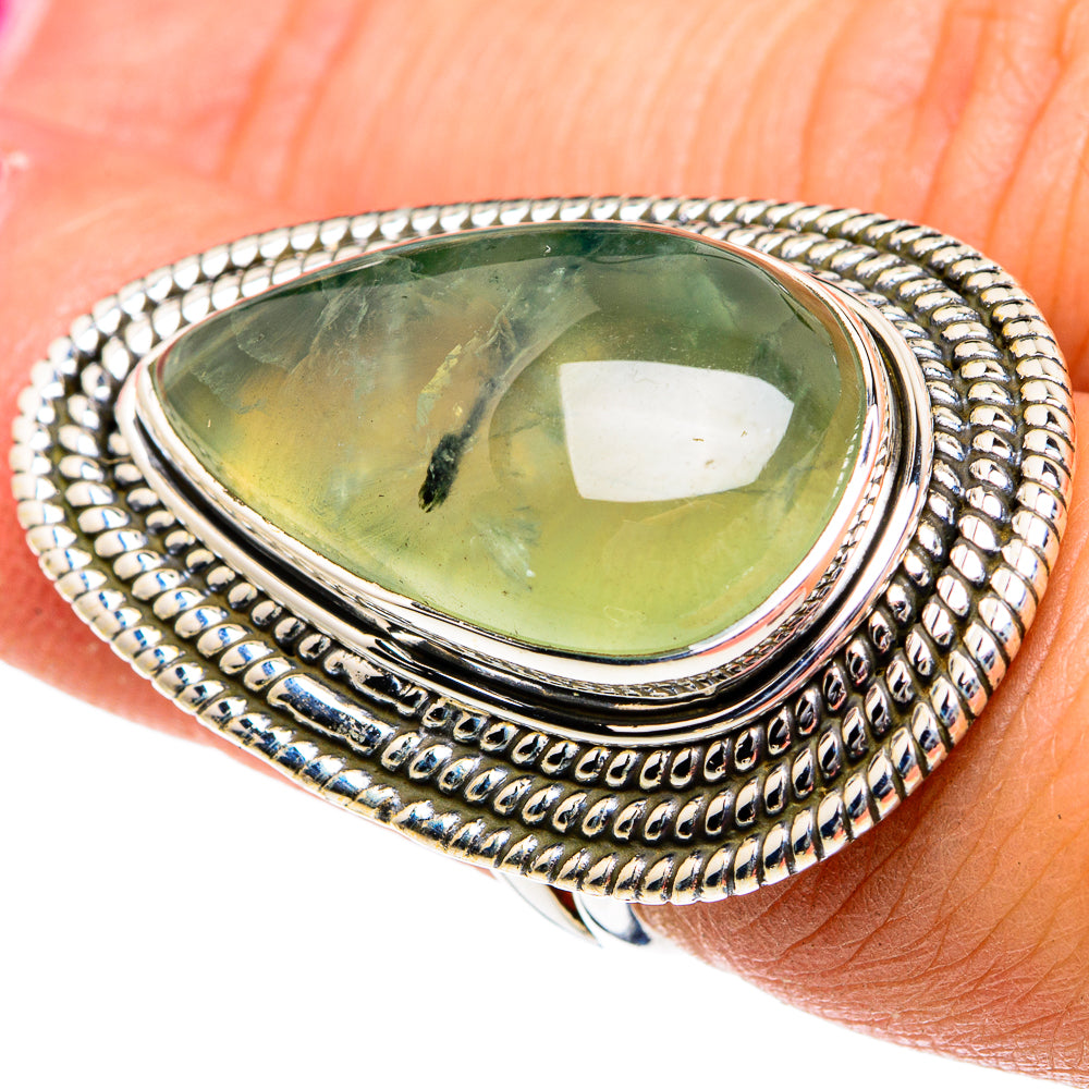 Prehnite Rings handcrafted by Anasilvercos - RING82062
