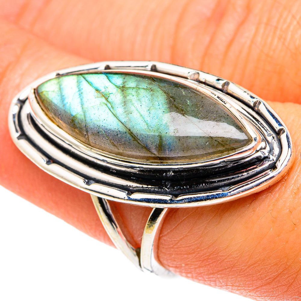 Labradorite Rings handcrafted by Anasilvercos - RING82064