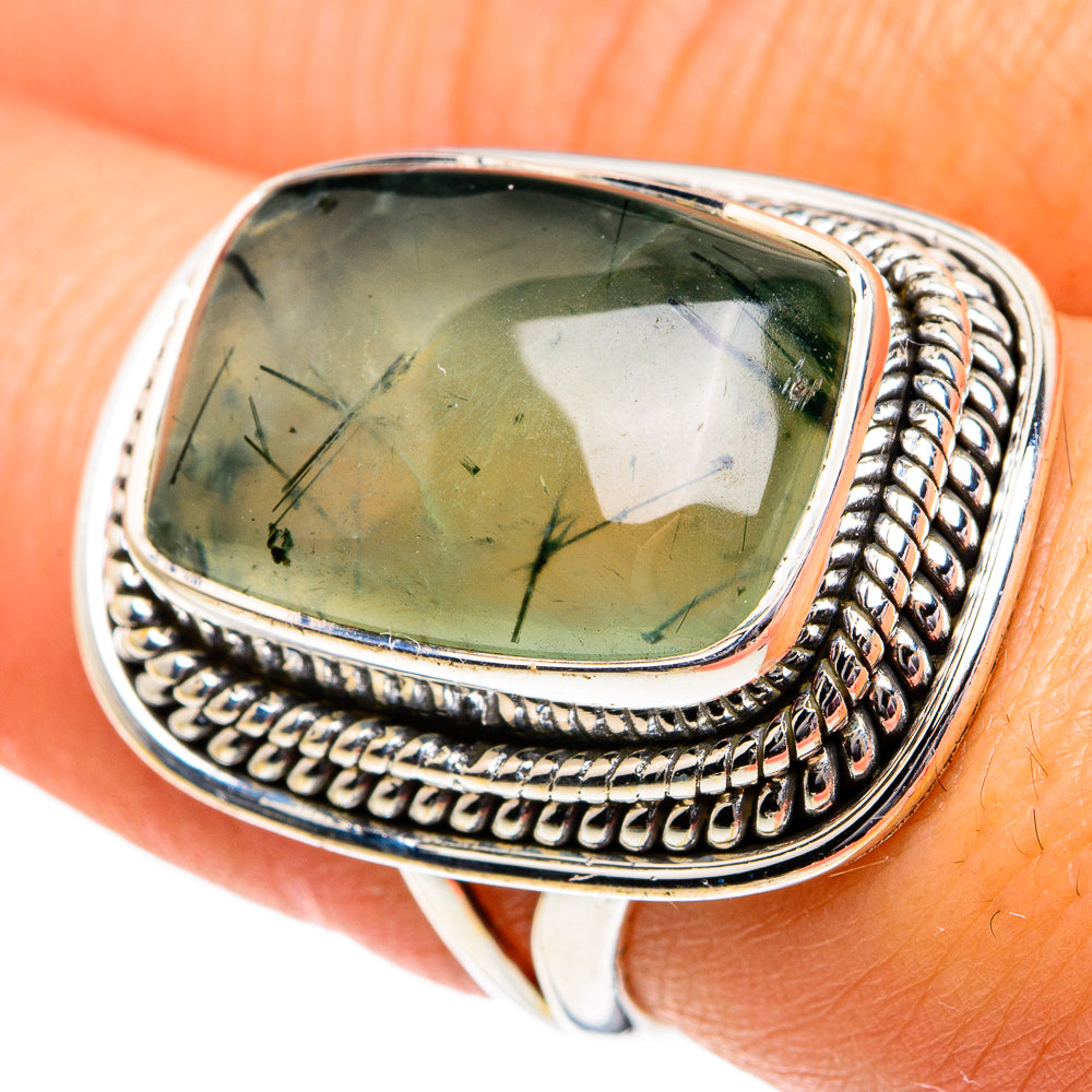 Prehnite Rings handcrafted by Anasilvercos - RING82065