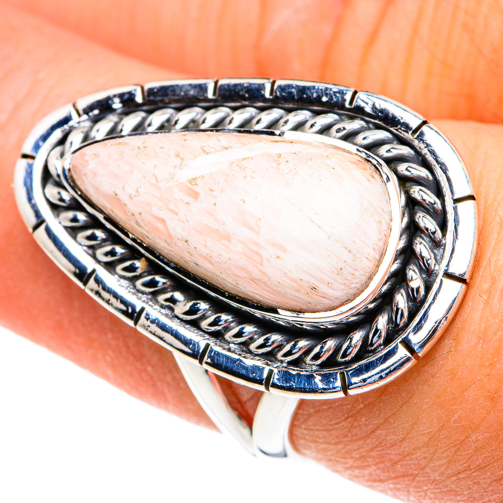 Scolecite Rings handcrafted by Anasilvercos - RING82086