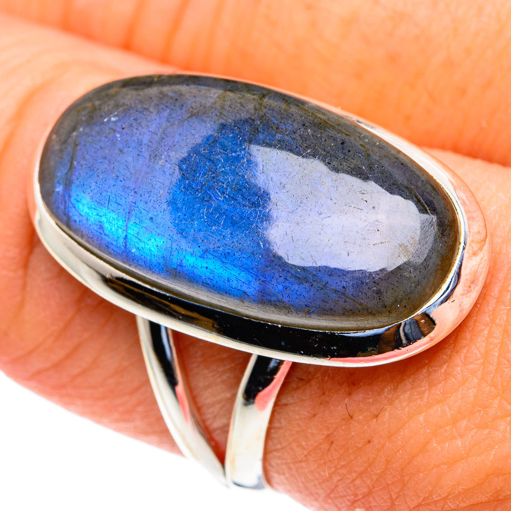 Labradorite Rings handcrafted by Anasilvercos - RING82108