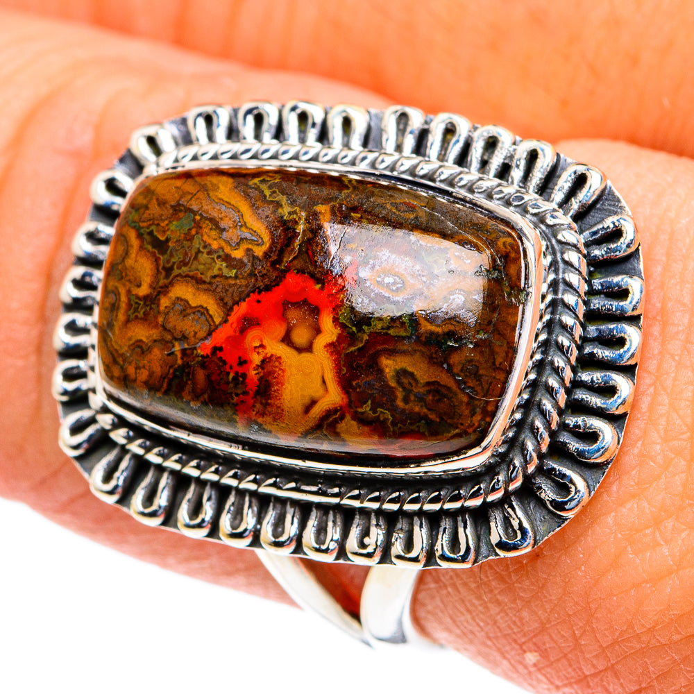 Moroccan Agate Rings handcrafted by Anasilvercos - RING82122