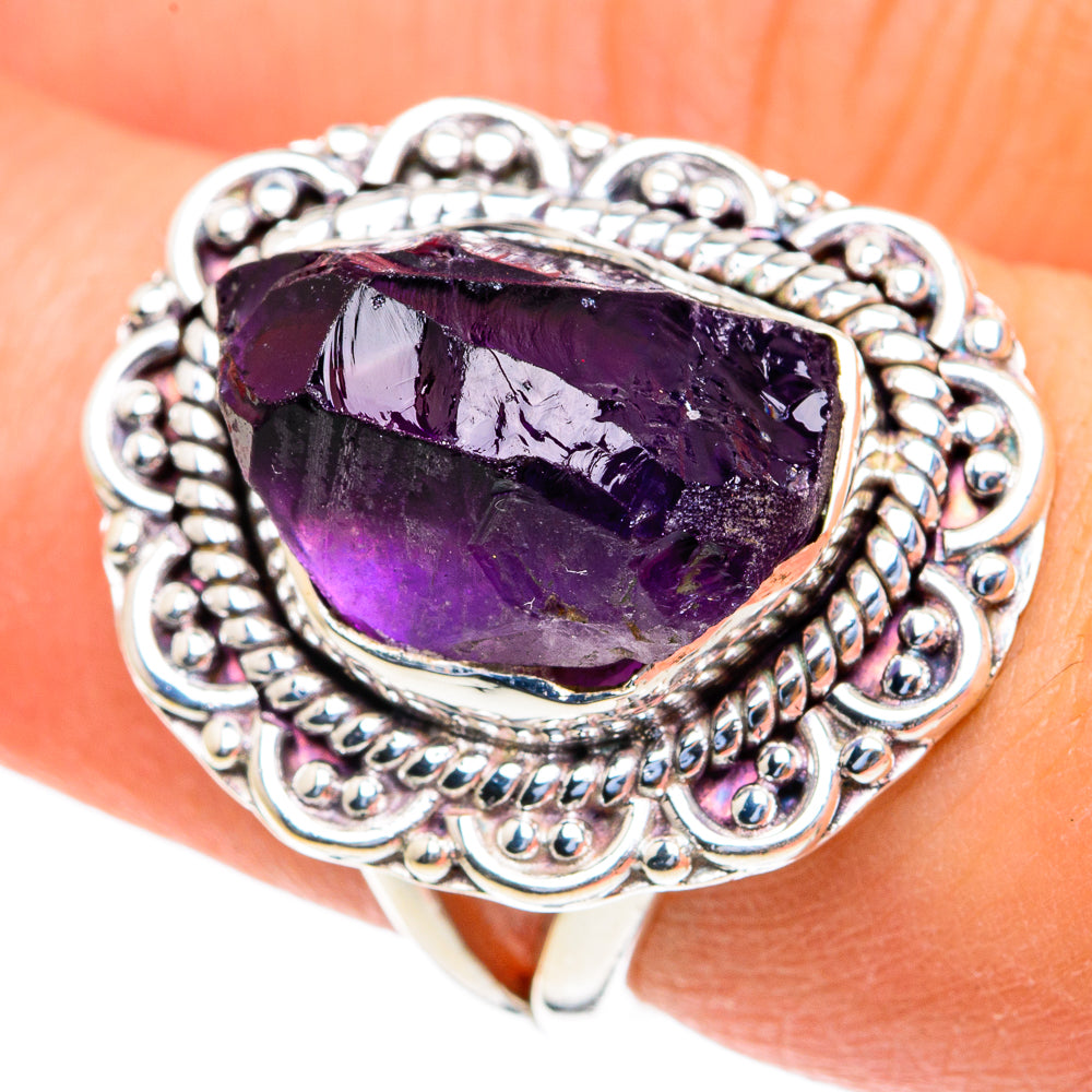 Amethyst Rings handcrafted by Anasilvercos - RING82130