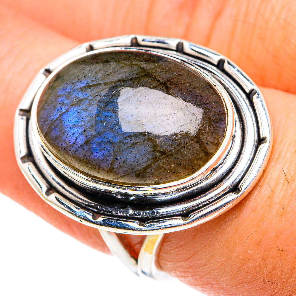 Labradorite Rings handcrafted by Anasilvercos - RING82148