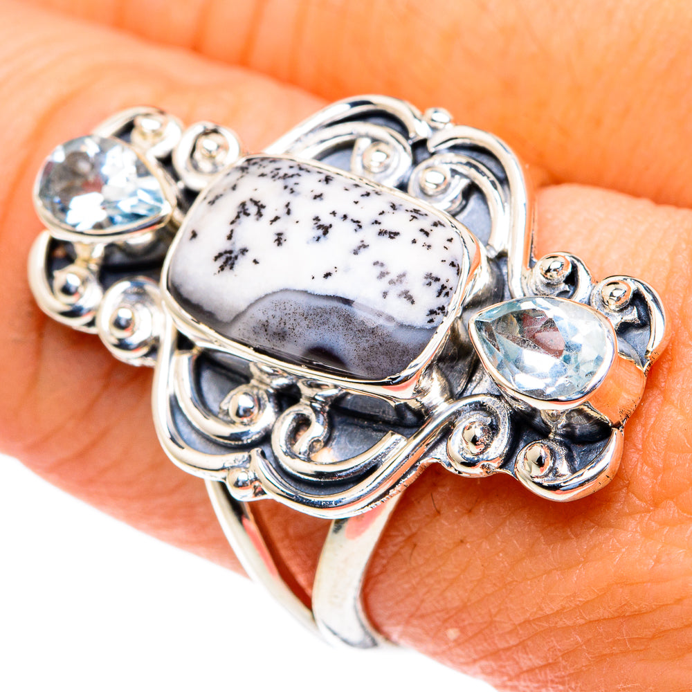 Dendritic Opal Rings handcrafted by Anasilvercos - RING82173