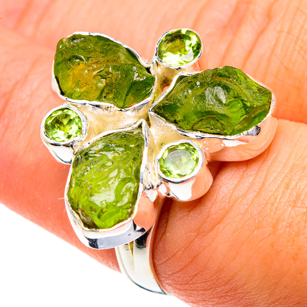 Peridot Rings handcrafted by Anasilvercos - RING82190