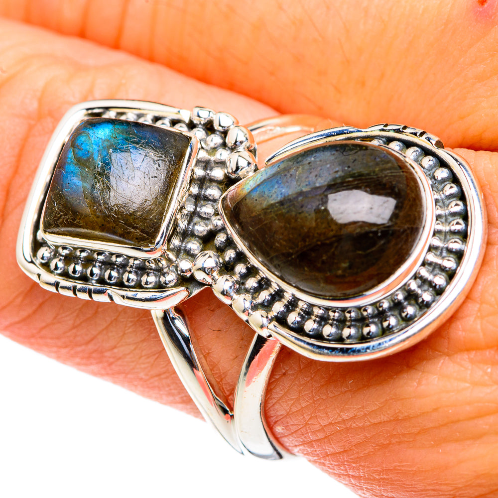 Labradorite Rings handcrafted by Anasilvercos - RING82192