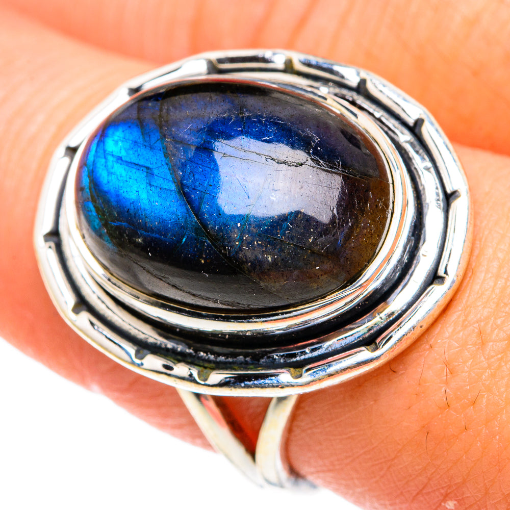 Labradorite Rings handcrafted by Anasilvercos - RING82193