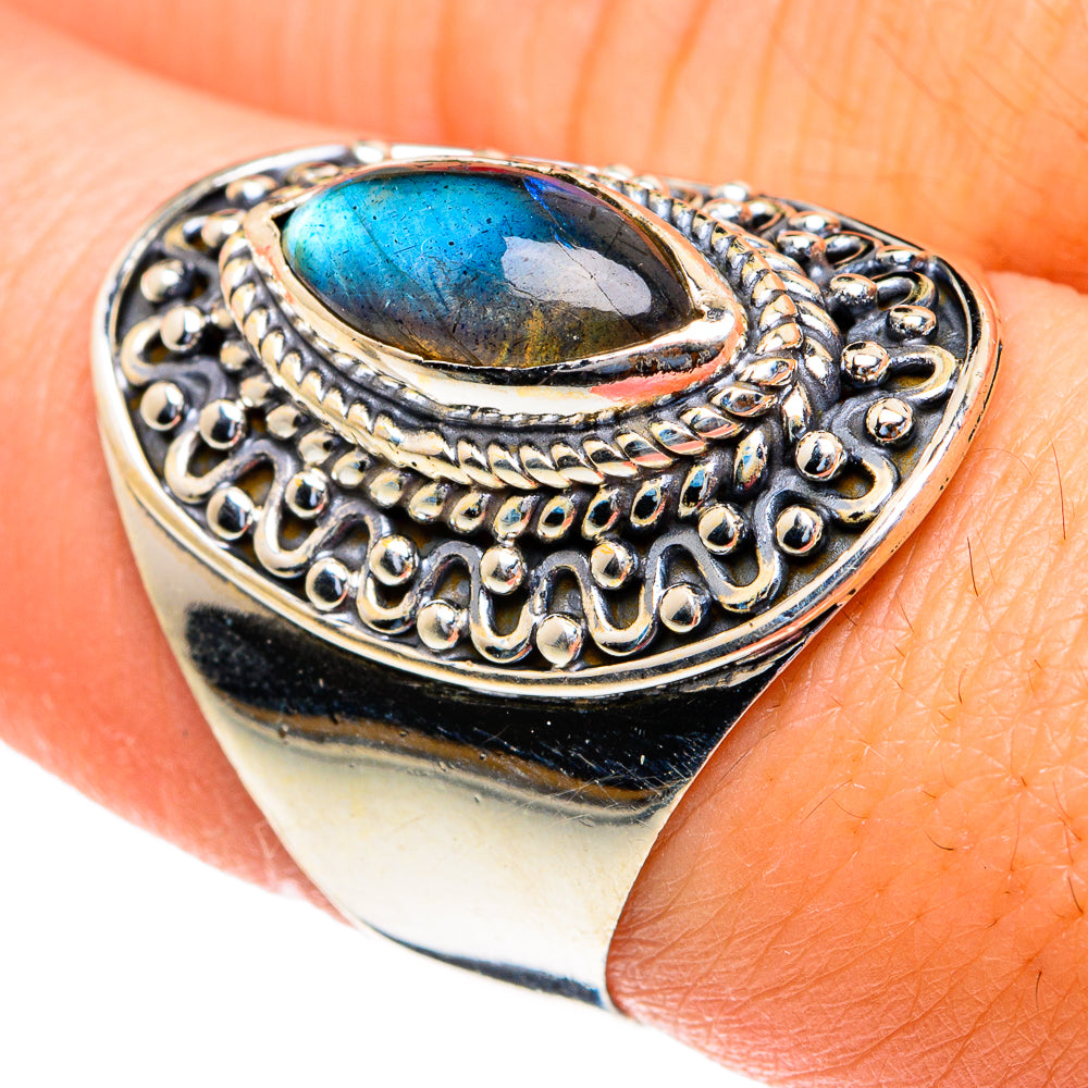 Labradorite Rings handcrafted by Anasilvercos - RING82196