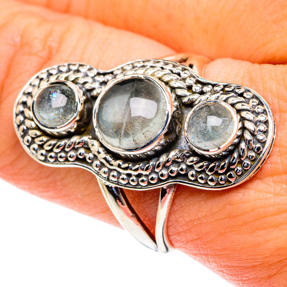 Aquamarine Rings handcrafted by Anasilvercos - RING82201