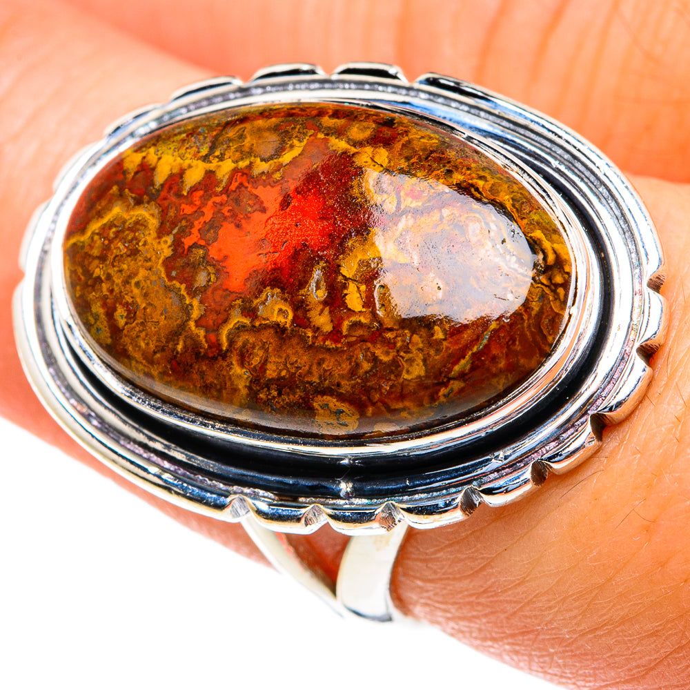 Moroccan Agate Rings handcrafted by Anasilvercos - RING82206