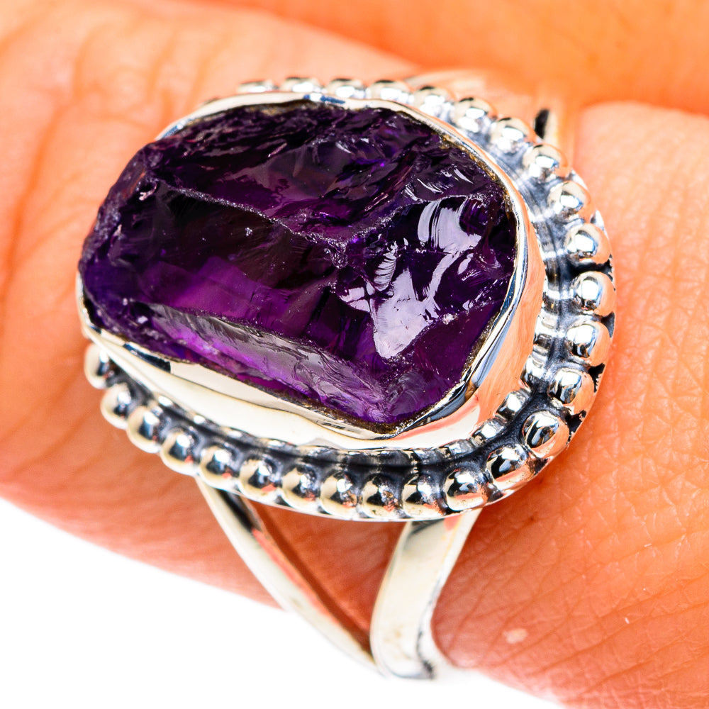 Amethyst Rings handcrafted by Anasilvercos - RING82215