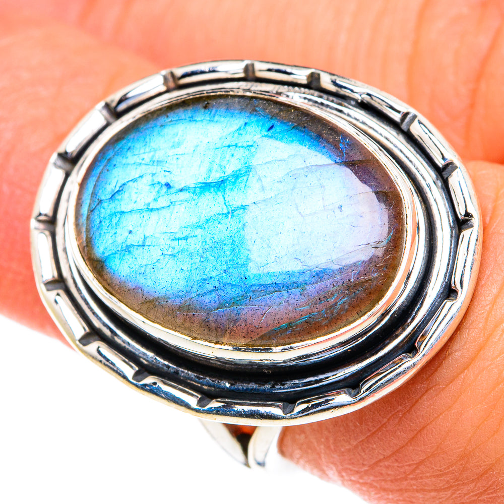 Labradorite Rings handcrafted by Anasilvercos - RING82233