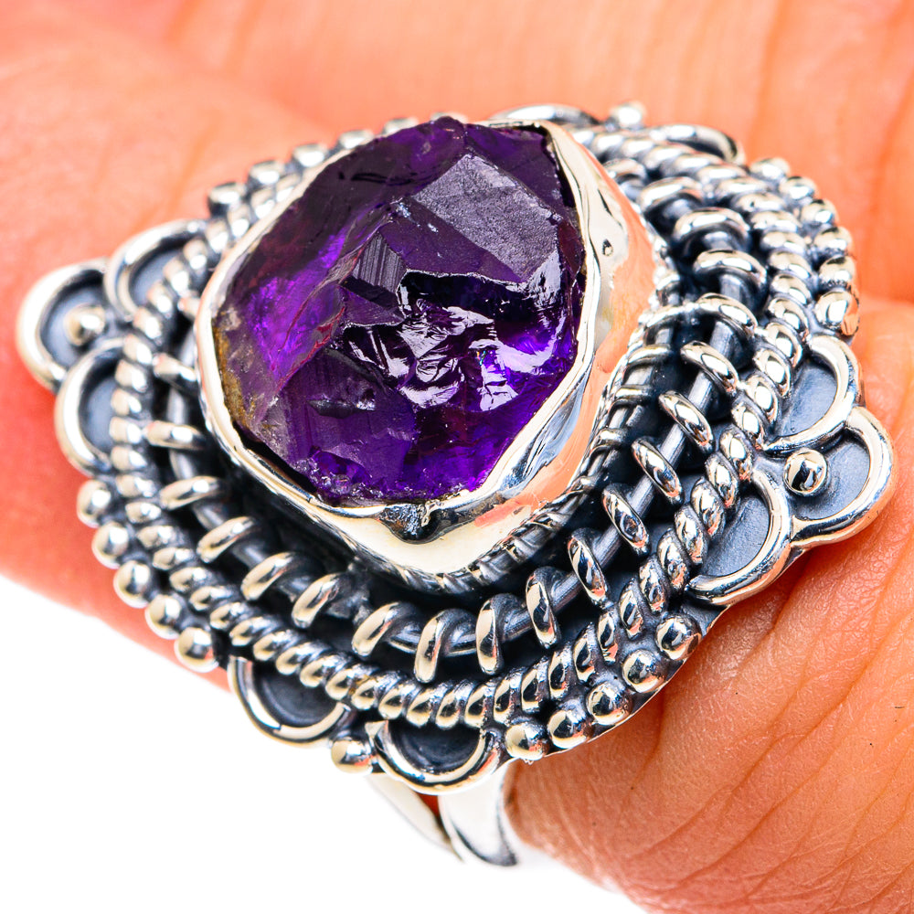 Amethyst Rings handcrafted by Anasilvercos - RING82250