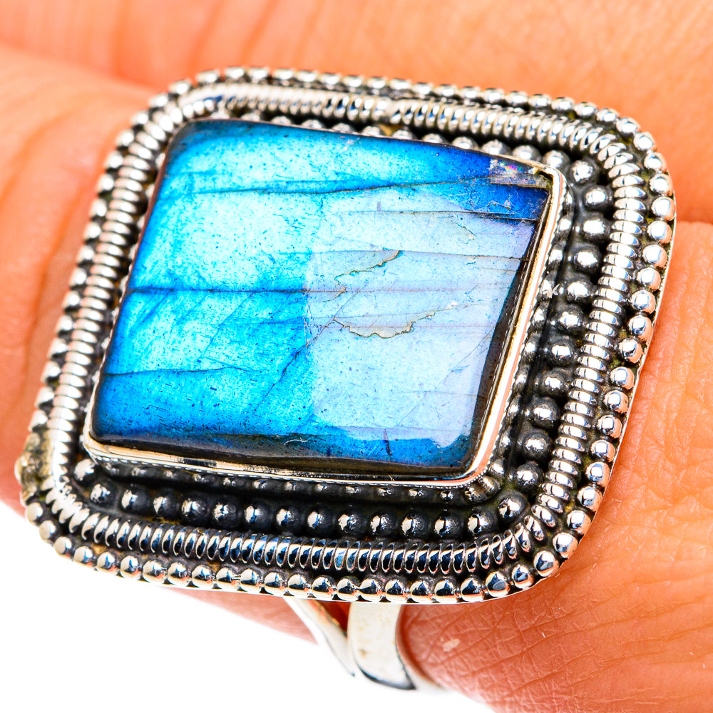 Labradorite Rings handcrafted by Anasilvercos - RING82278