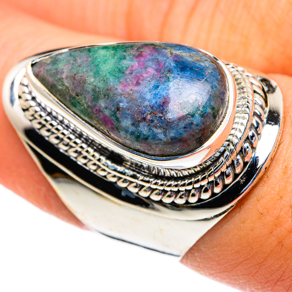 Ruby Fuchsite Rings handcrafted by Anasilvercos - RING82281