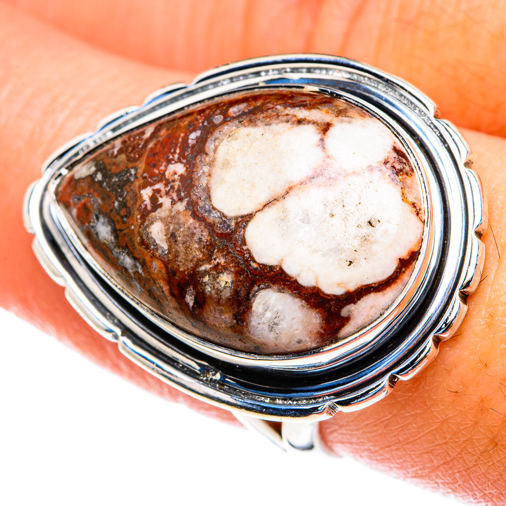 Peanut Wood Jasper Rings handcrafted by Anasilvercos - RING82285