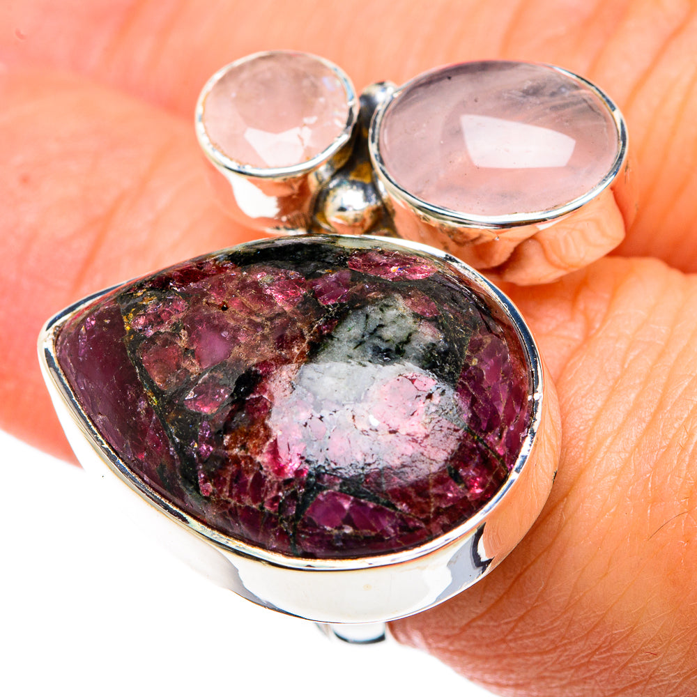 Russian Eudialyte Rings handcrafted by Anasilvercos - RING82295