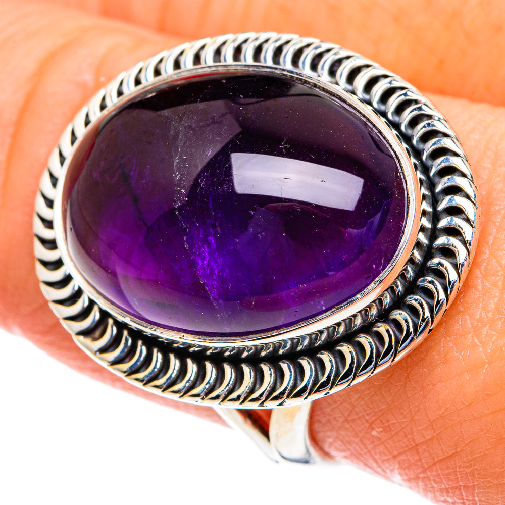 Amethyst Rings handcrafted by Anasilvercos - RING82296