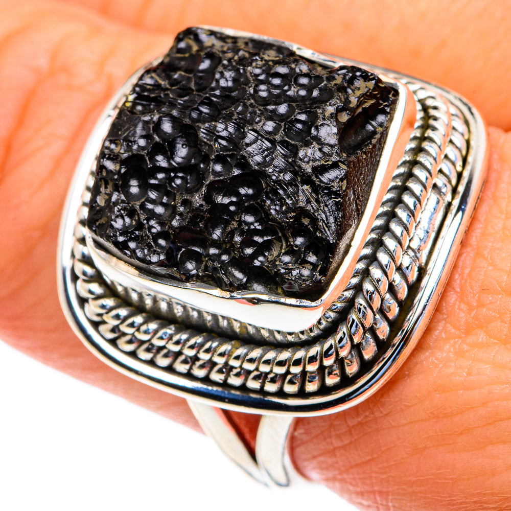 Tektite Rings handcrafted by Anasilvercos - RING82302