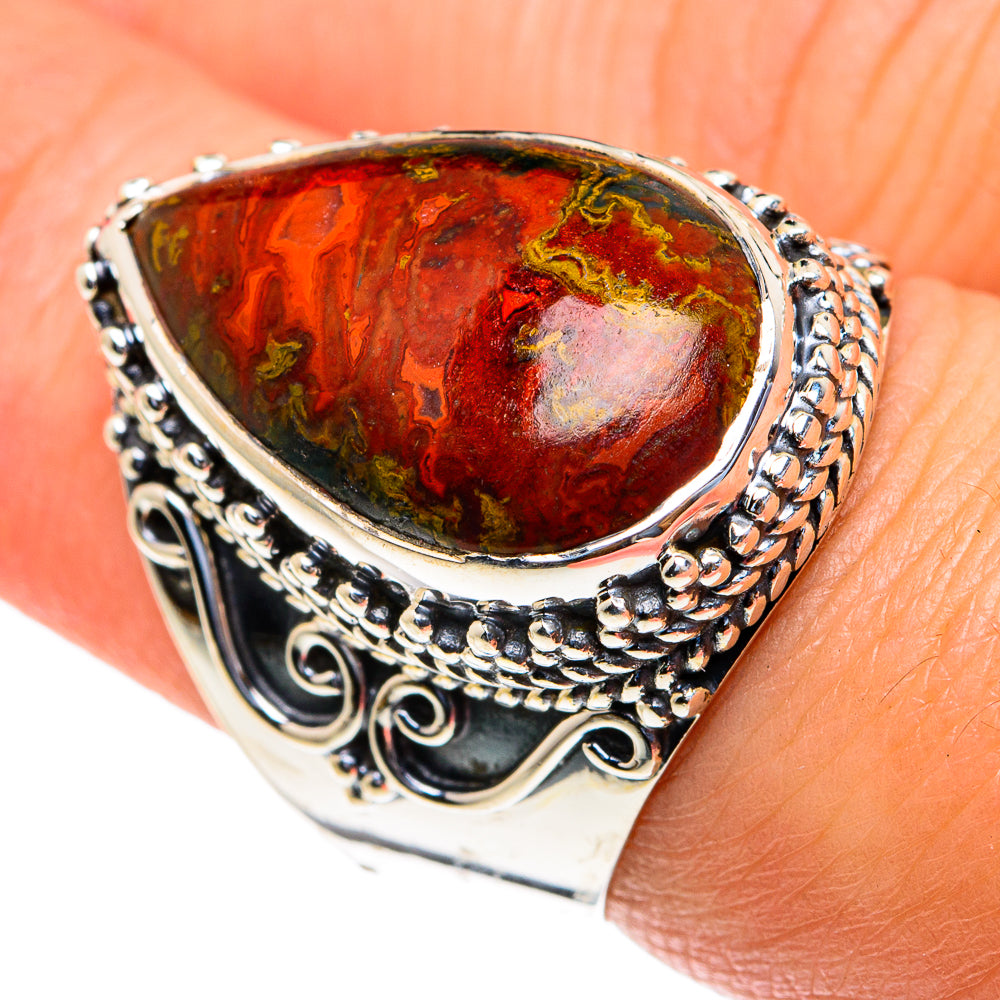 Moroccan Agate Rings handcrafted by Anasilvercos - RING82333
