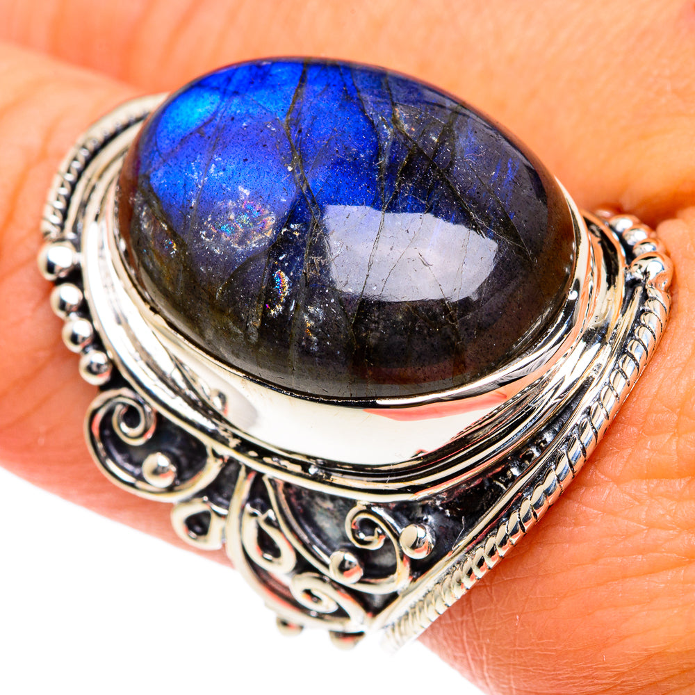 Labradorite Rings handcrafted by Anasilvercos - RING82372