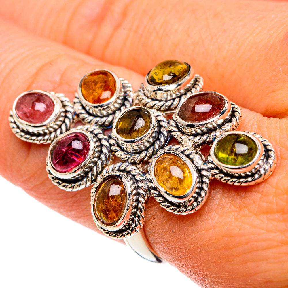 Pink Tourmaline Rings handcrafted by Anasilvercos - RING82388