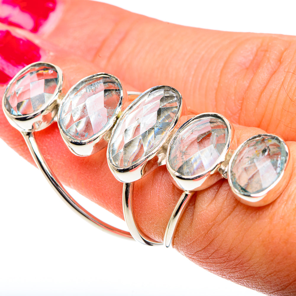 Aquamarine Rings handcrafted by Anasilvercos - RING82395