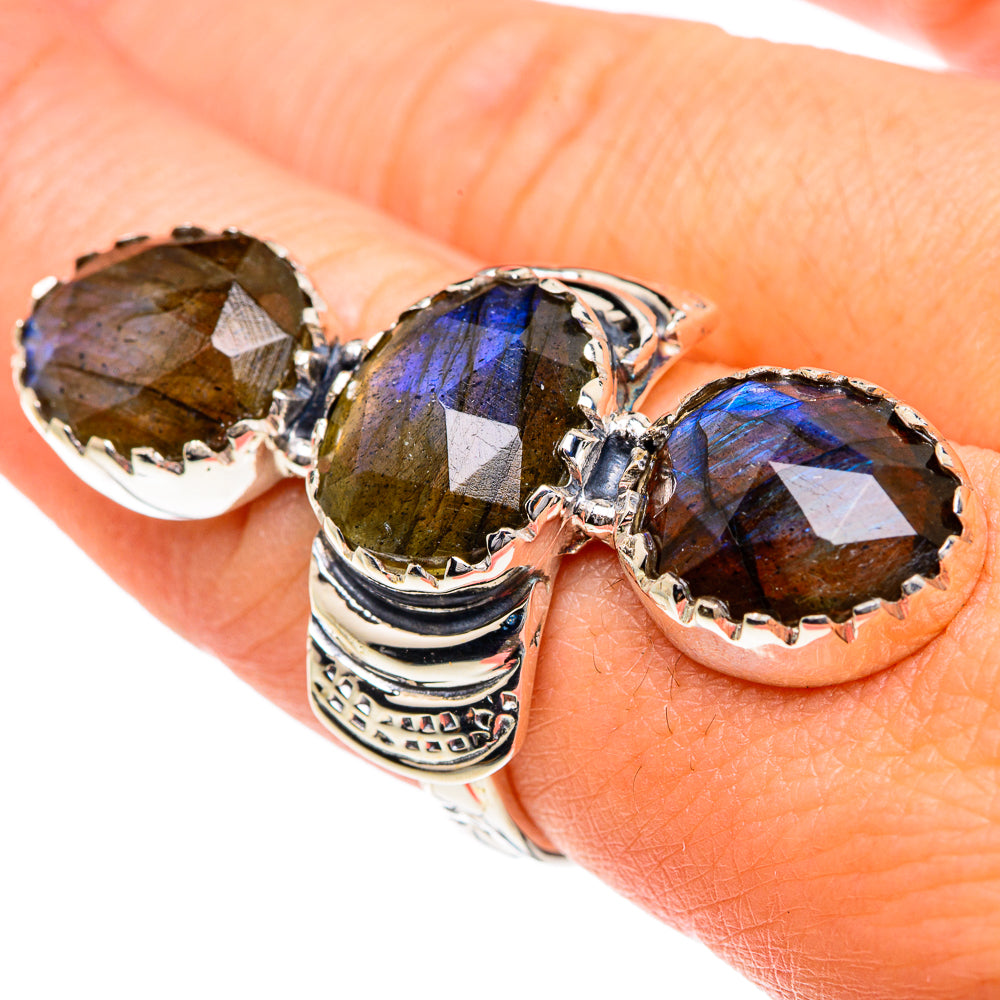 Labradorite Rings handcrafted by Anasilvercos - RING82400