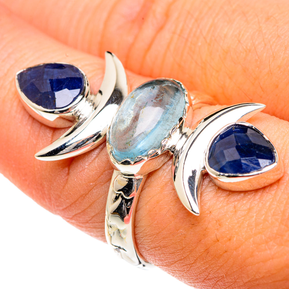 Aquamarine Rings handcrafted by Anasilvercos - RING82401