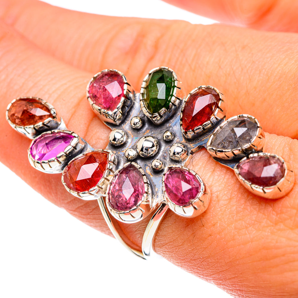 Pink Tourmaline Rings handcrafted by Anasilvercos - RING82407