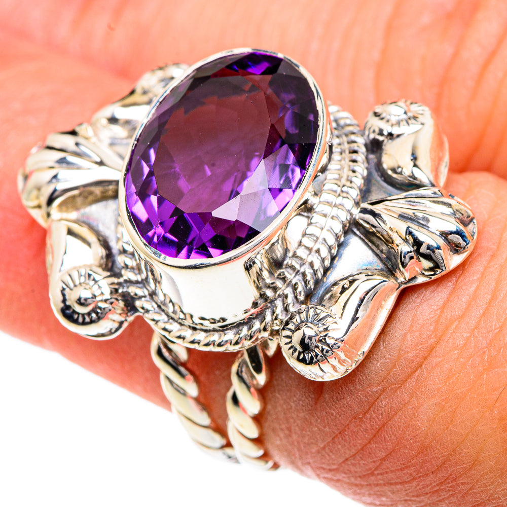 Amethyst Rings handcrafted by Anasilvercos - RING82446